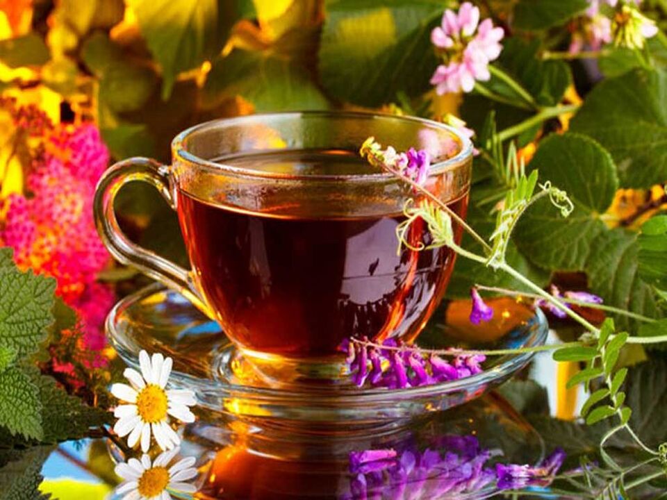 Infusiounen an Abkochungen